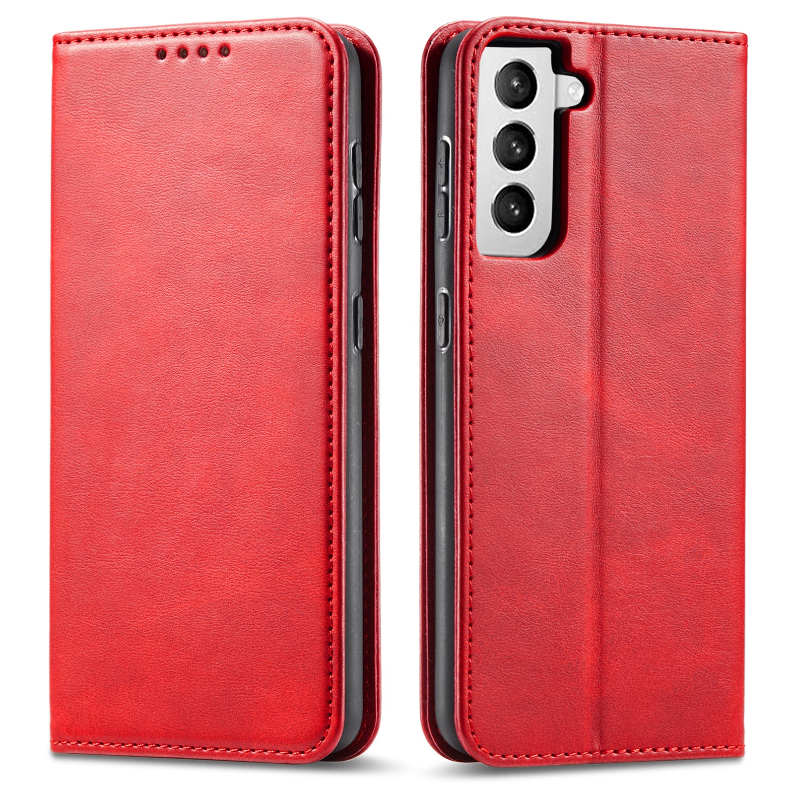 Leather Phone Case For Samsung Galaxy S21 4G 5G Wallet Magnetic Stand Calf Texture Anti-scratch Phone Cover Leather Phone Case For Samsung Galaxy S21 4G 5G Wallet Magnetic Stand Calf Texture Anti-scratch Phone Cover